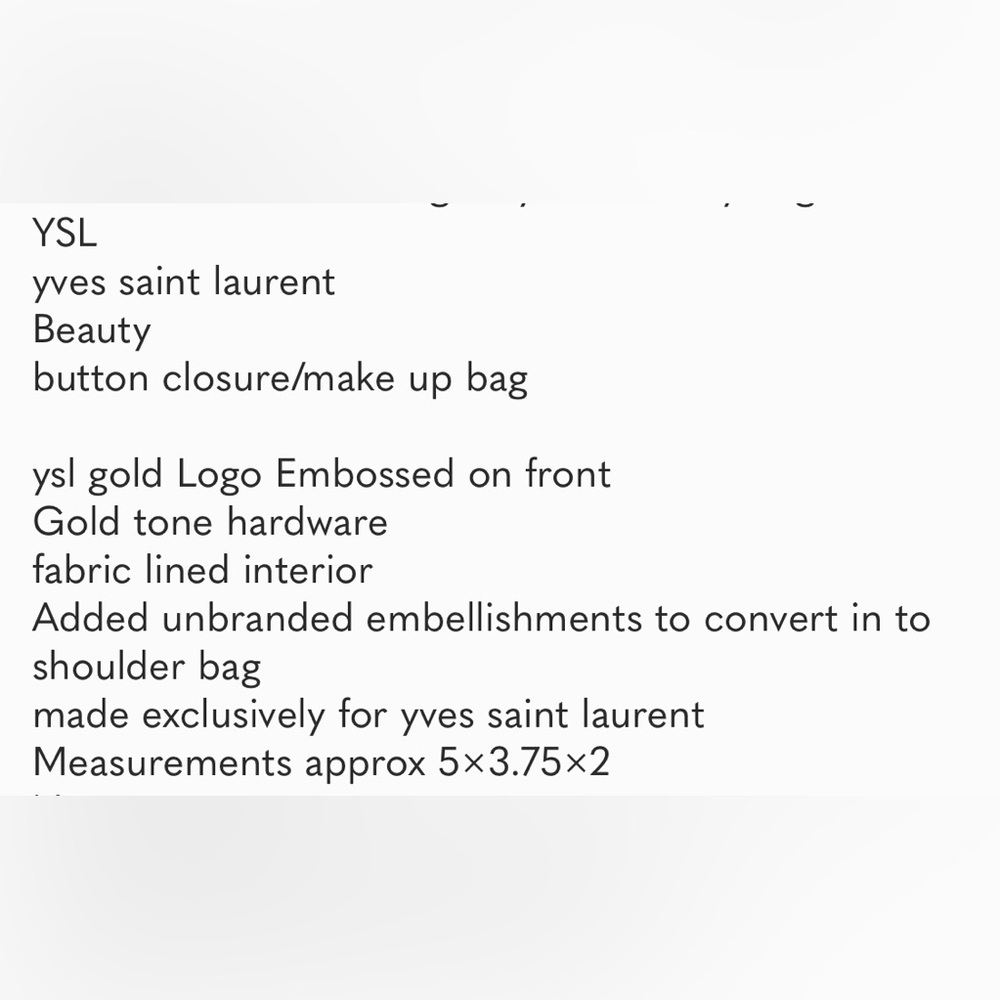 Yves Saint Laurent Black Shoulder Bag with Gold Accents - Picture 8 of 8